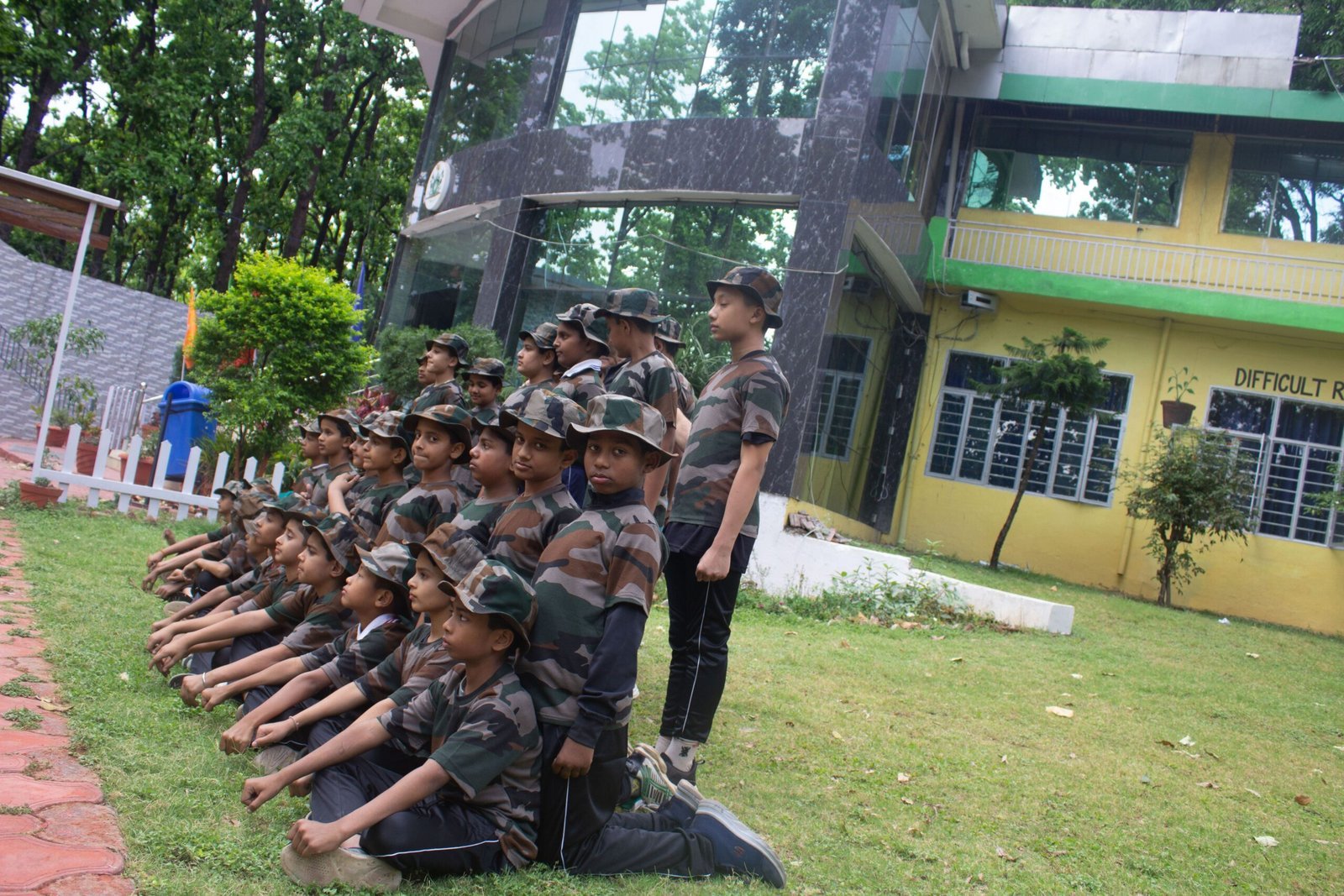 Cadets during a Samvad training session