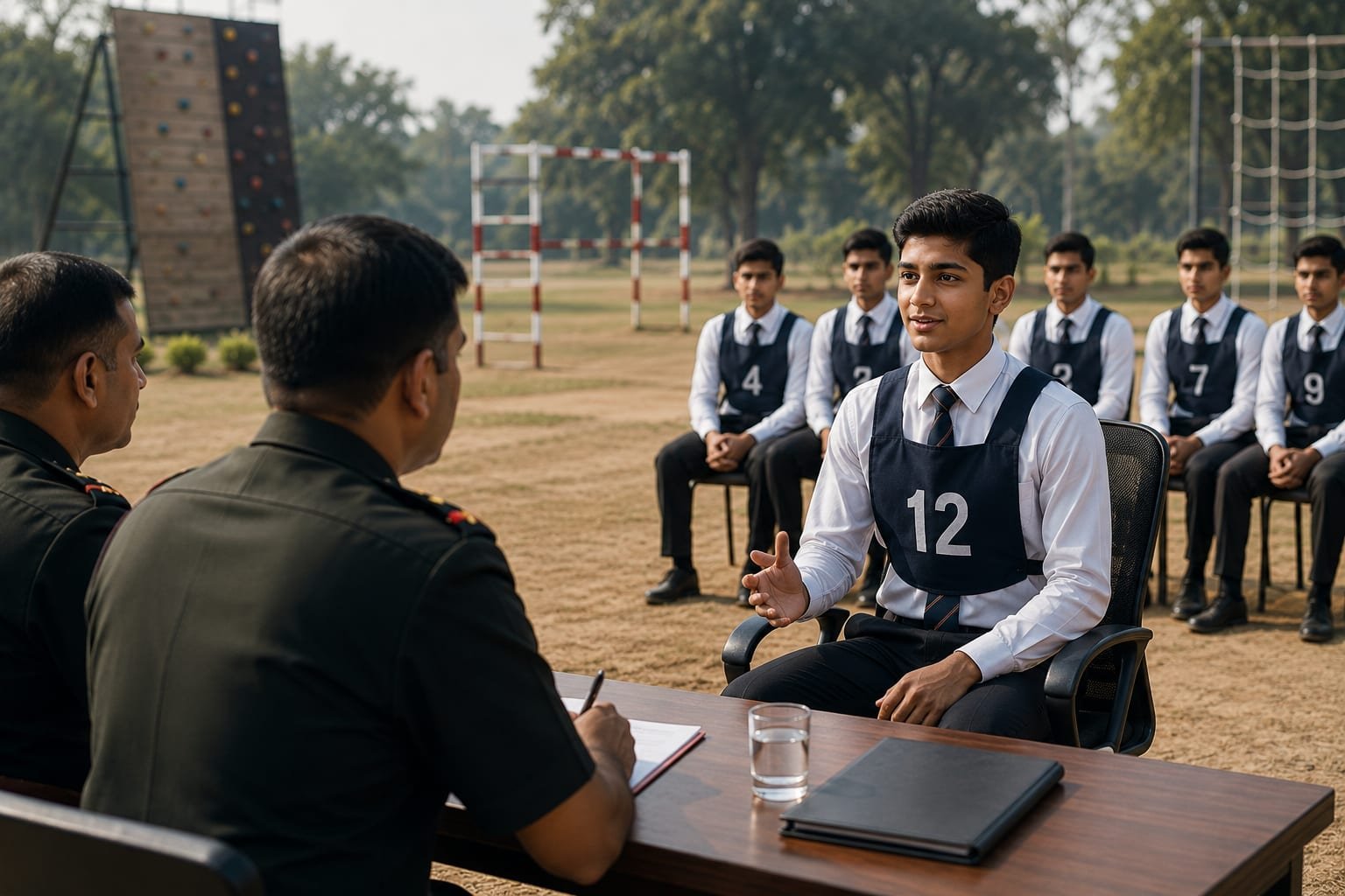 An SSB candidate before a services selection panel